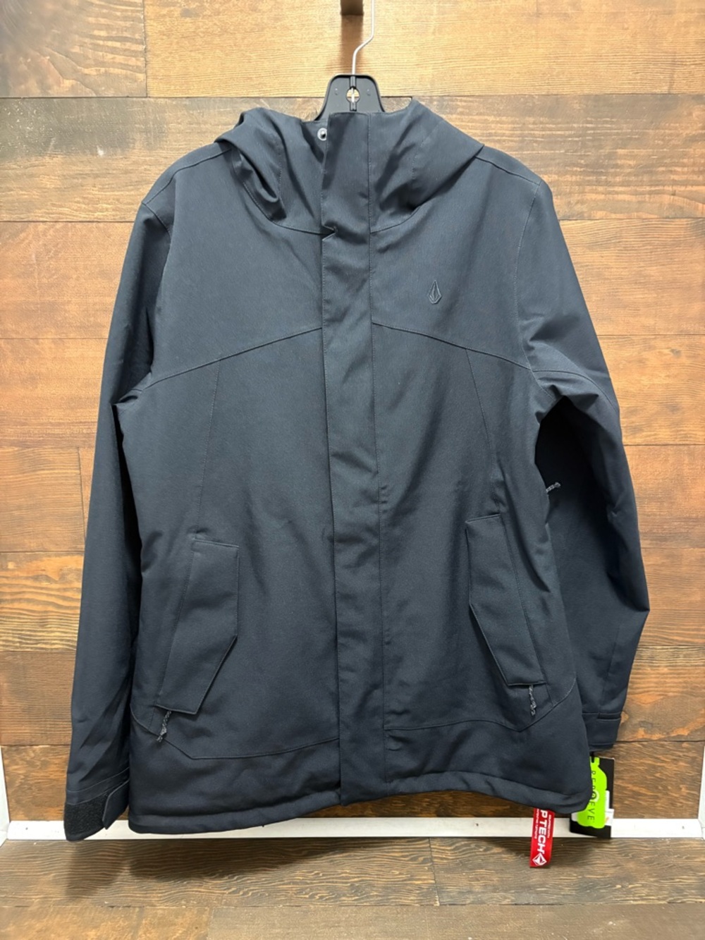 Volcom Woman’s Hooded Rain Jacket - Black